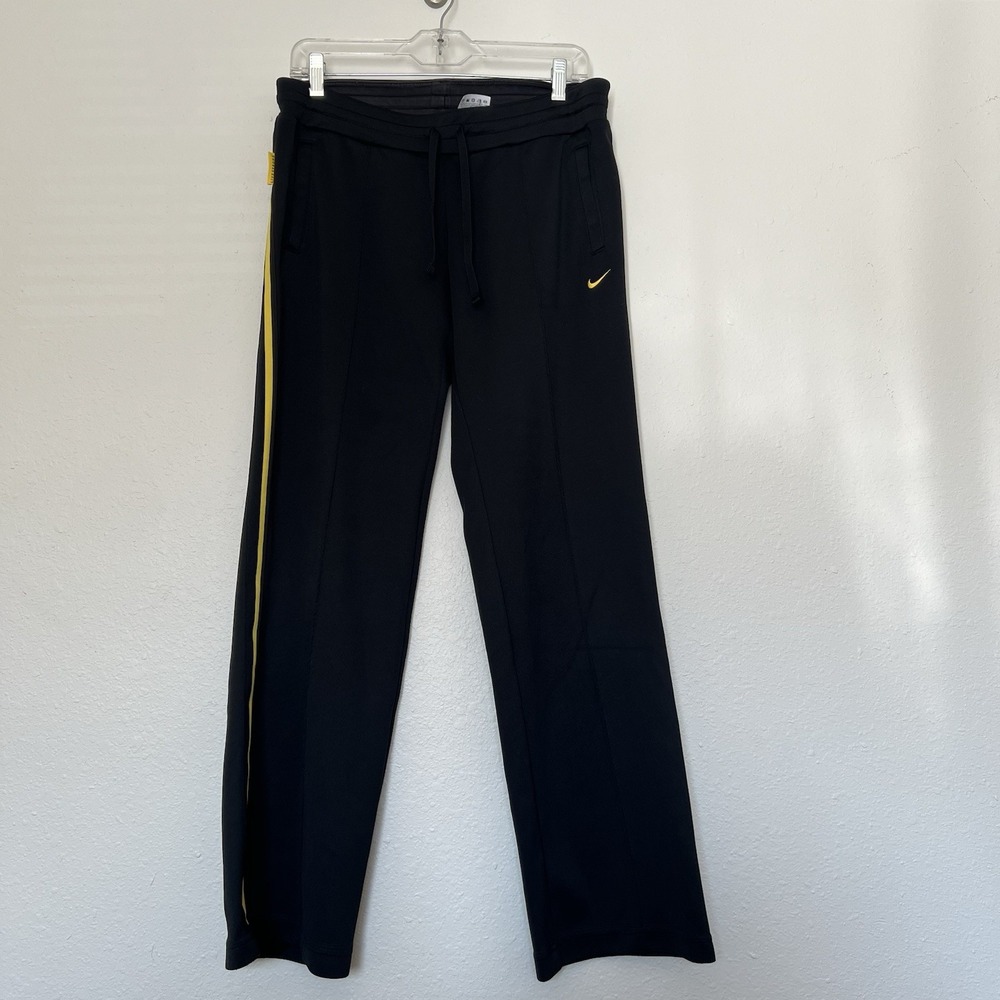 Nike LiveStrong Women's Track Pants Golf Pants Size M Yellow Stripe